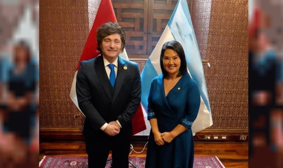 Javier Milei se reunió en Lima con Fujimori asunción presidencial