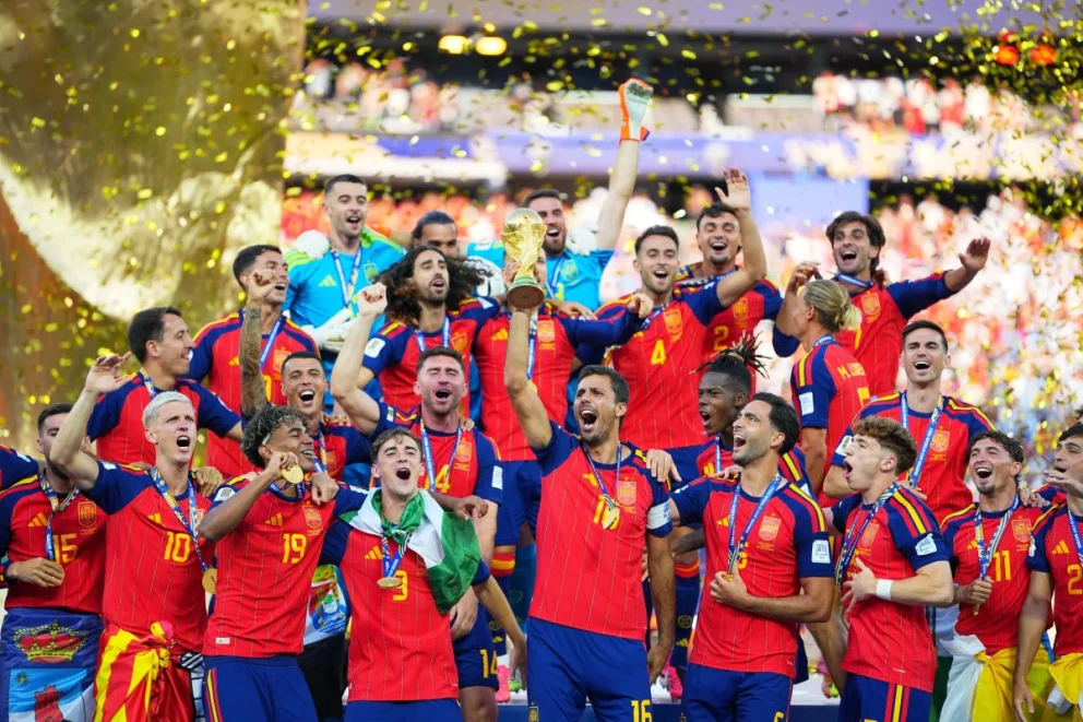 Rodri levantó la Copa: así fue la premiación de España campeona del mundo