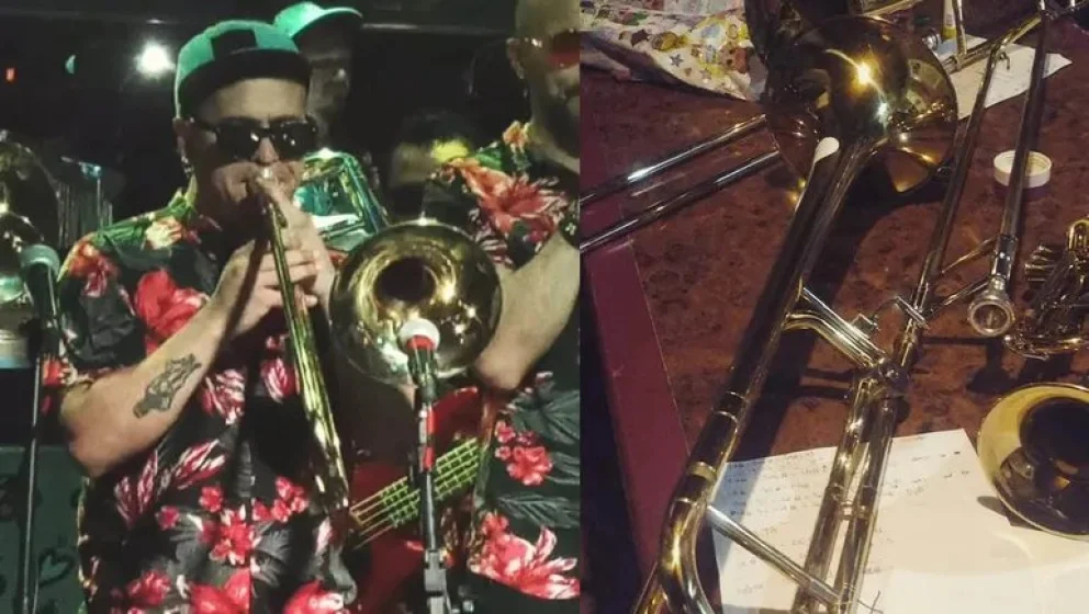 Robaron tres guitarras y dos trombones a un músico cipoleño durante la final del Mundial