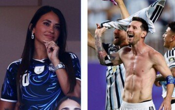 El video de Antonela Roccuzzo llorando por la victoria de la Selección Argentina a Inglaterra