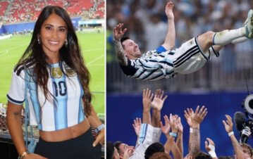 ¡Somos todos somos Anto! La emoción de Antonela Roccuzzo en el palco en el inolvidable partido de la Selección Argentina contra Egipto