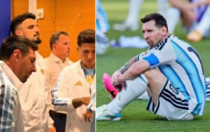 Messi arrancó la arenga, se metió el Dibu Martínez y salió a la luz lo que pasó en el entretiempo contra España: “Cagones”