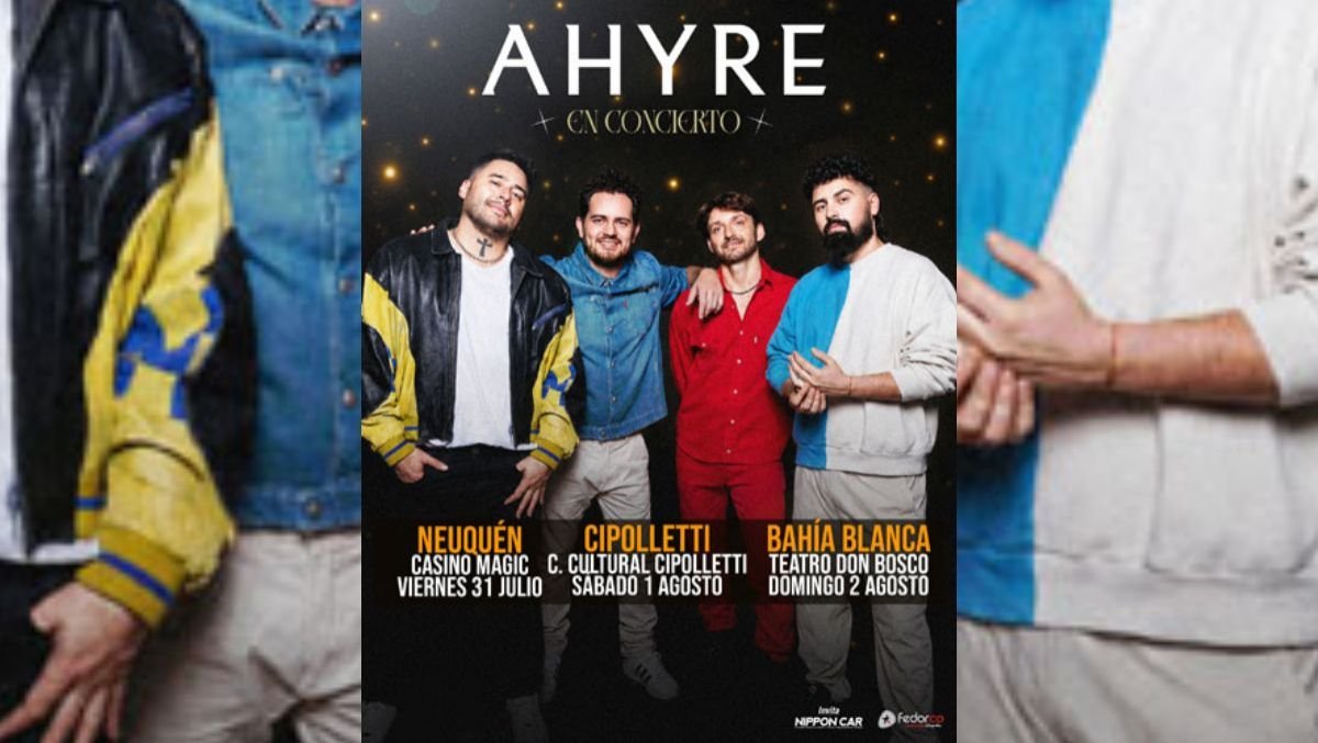 La banda salteña AHYRE llega a Neuquén de la mano de Fedorco