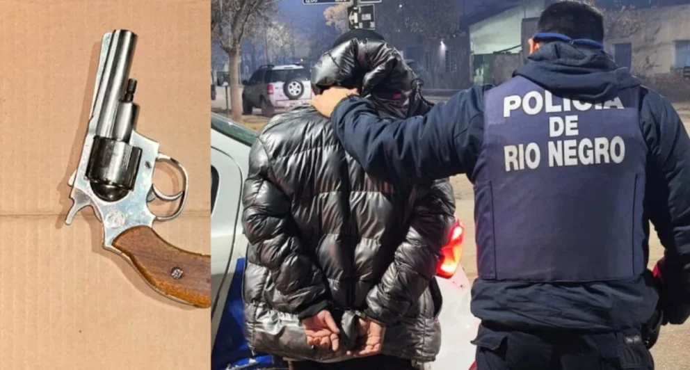 Discusión de pareja en la vía pública terminó con un hombre detenido por portar un revólver
