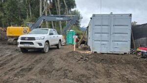 Avanza la obra de la Planta de Pretratamiento de Camiones Atmosféricos  en Villa La Angostura.