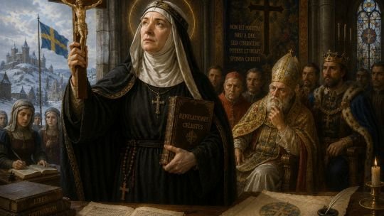 Santa Brígida de Suecia: la mística del norte que desafió a reyes y papas con la fuerza de la cruz
