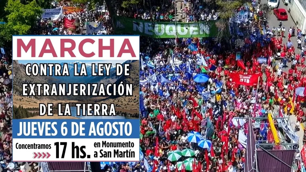 Confirmaron las marchas contra la modificación de la Ley de Tierras