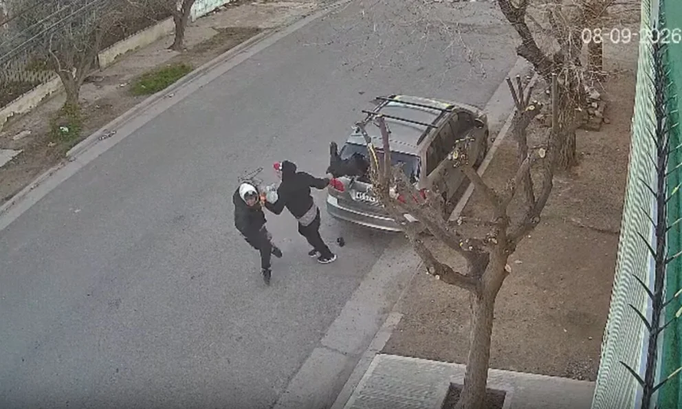 Rompieron la luneta de un auto y escaparon cuando se activó la alarma