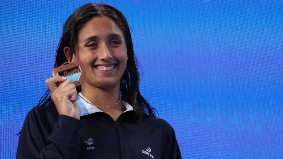 Azaña en California: Agostina Hein logró el bronce y batió el récord sudamericano en el Pan Pacific