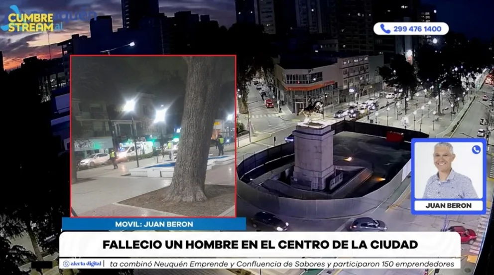 Se desvaneció y murió un hombre en la plazoleta de avenida Argentina y San Martín