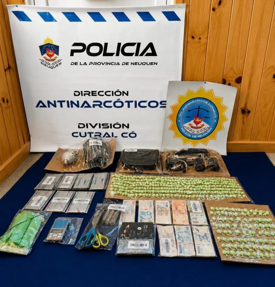 Seis allanamientos en Cutral Co: incautaron 500 dosis de cocaína e imputaron a seis personas