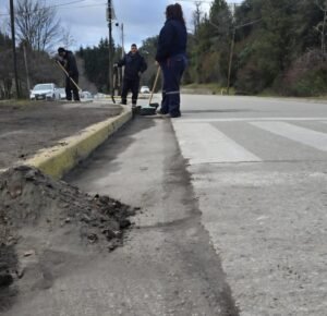 La Secretaría de Servicios Publicos reanudó los trabajos de limpieza y mantenimiento tras las inclemencias climáticas.