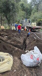 Avanzan los trabajos del Plan de Regularización del Agua Potable en Villa La Angostura