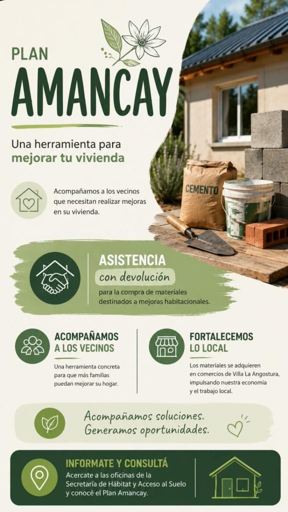 Plan Amancay: impulso Municipal para la mejora habitacional y el comercio local