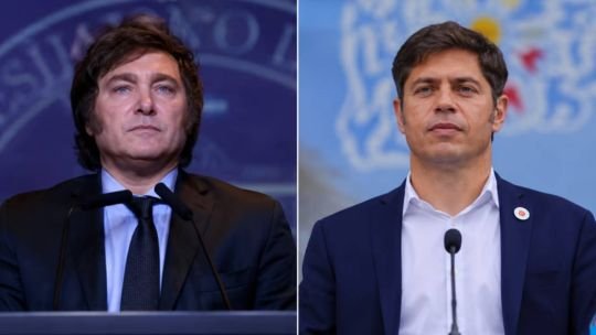 Una encuesta midió el rechazo que generan entre los votantes Milei y Kicillof