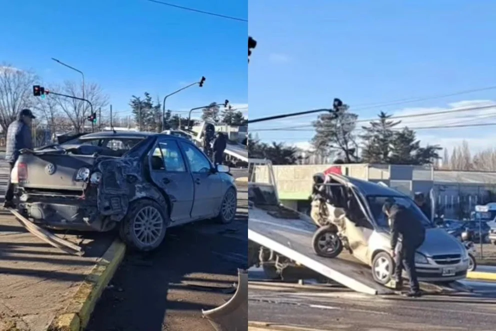 Accidente sobre la ex Ruta 22: choque entre un Bora y un Corsa