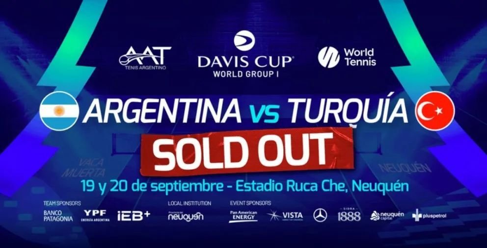 Copa Davis en Neuquén: En media hora se agotaron las entradas