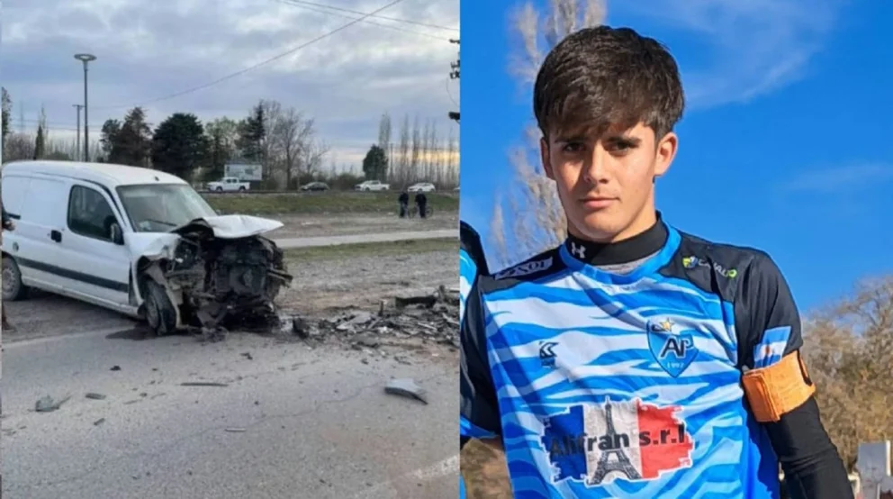 Quien era Joel Agustín Rivero, el futbolista de Pilmatun de 19 años que murió en el accidente de la Ruta 65