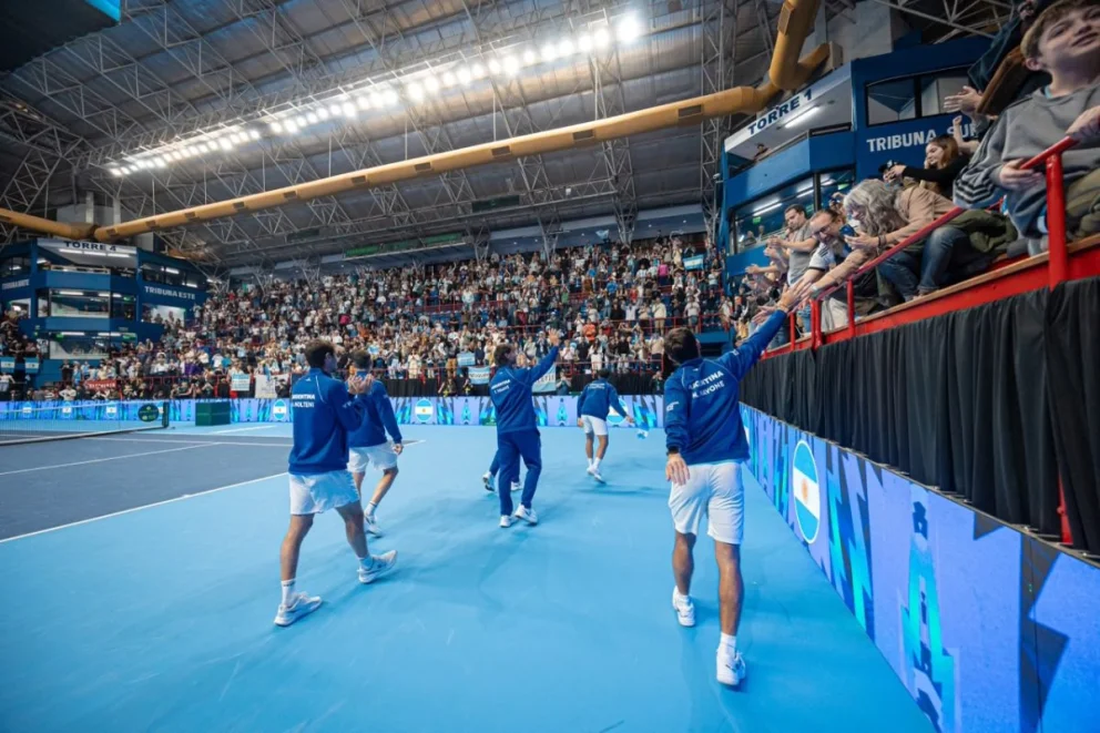 Argentina entró al “Club de los 100” de la Copa Davis en Neuquén