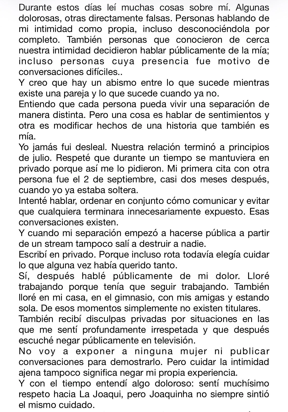 La Joaqui volvió a destapar la infidelidad por parte de Luck Ra y defendió su romance con Tiago: “Yo jamás fui desleal”
