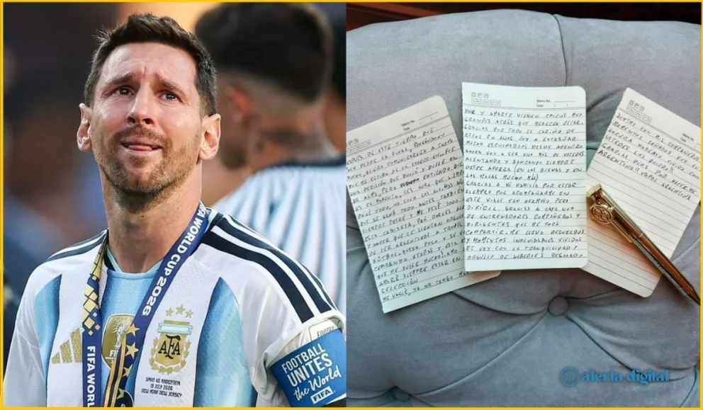 ¿Messi quiso volver el tiempo atrás? El detalle “mágico” de su carta de despedida