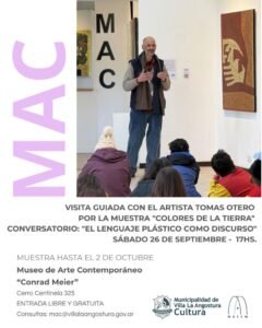 Tomás Otero y un recorrido guiado por “Colores de la Tierra” en el MAC