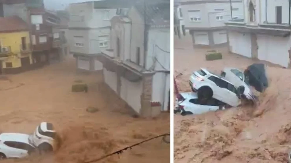 Inundación en España: una riada en Madrigueras produjo la muerte de una mujer de 102 años y graves daños