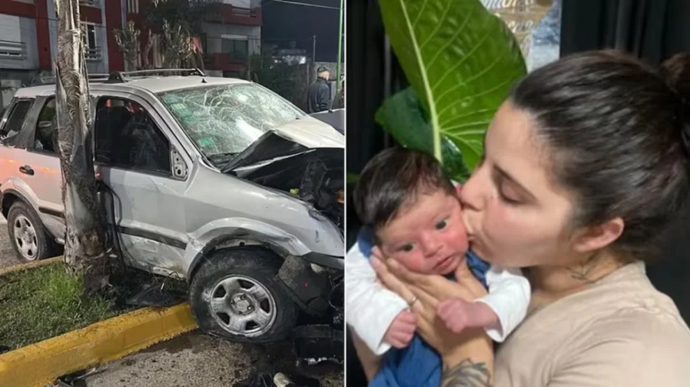 Accidente en Punta Lara: los mensajes de despedida de los padres de Tadeo, el bebé de 10 días fallecido