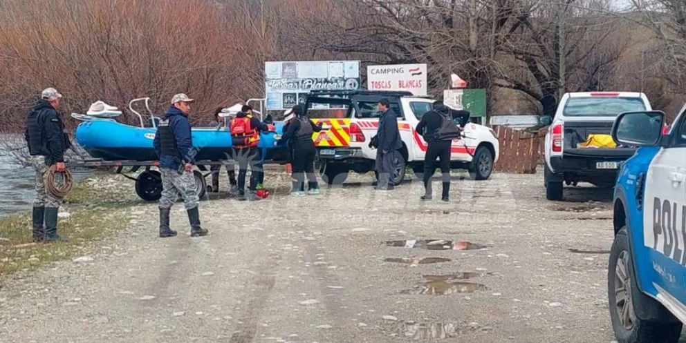 Neuquén: un operativo de cuatro horas permitió salvar a 12 caballos aislados por la crecida del río