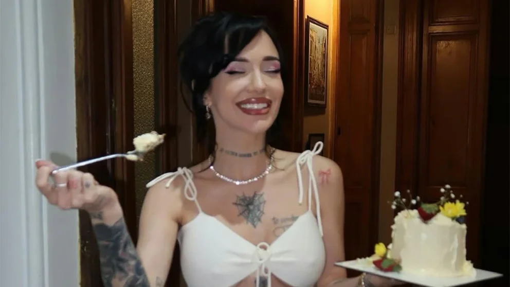 Tiago PZK le organizó una fiesta sorpresa de cumpleaños a La Joaqui