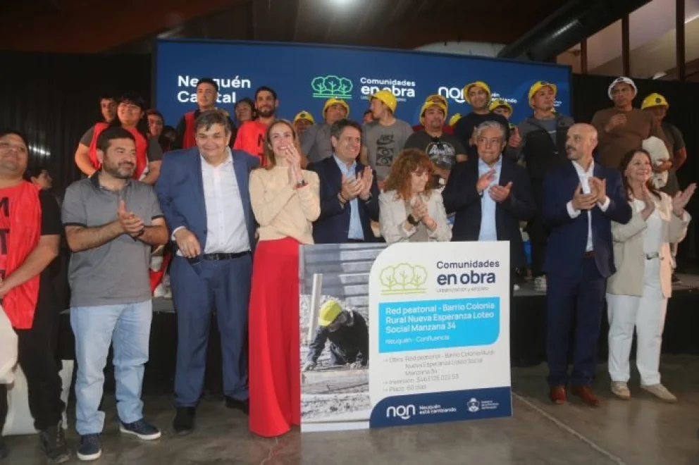 Obras en Neuquén capital: habrá veredas y cordones cuneta con mano de obra local