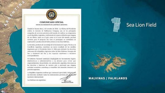 Milei reivindicó que la petrolera Halliburton no operará en Malvinas