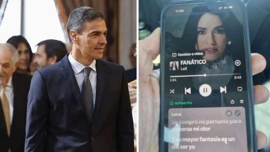 Pedro Sánchez le respondió a Milei con un tema de Lali: “Fanático”