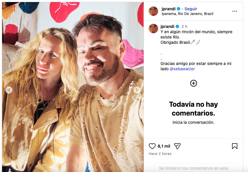 Julieta Prandi reapareció tras el escándalo de las infidelidades de su ex Emanuel Ortega con un mensaje muy picante: “Estar siempre a mi lado” Julieta Prandi reapareció tras el escándalo de las infidelidades de su ex Emanuel Ortega con un mensaje muy picante: “Estar siempre a mi lado”