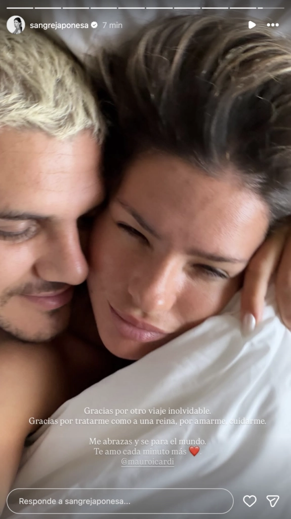 ¡En la cama! La foto íntima de Mauro Icardi y la China Suárez, a pura pasión entre las sábanas