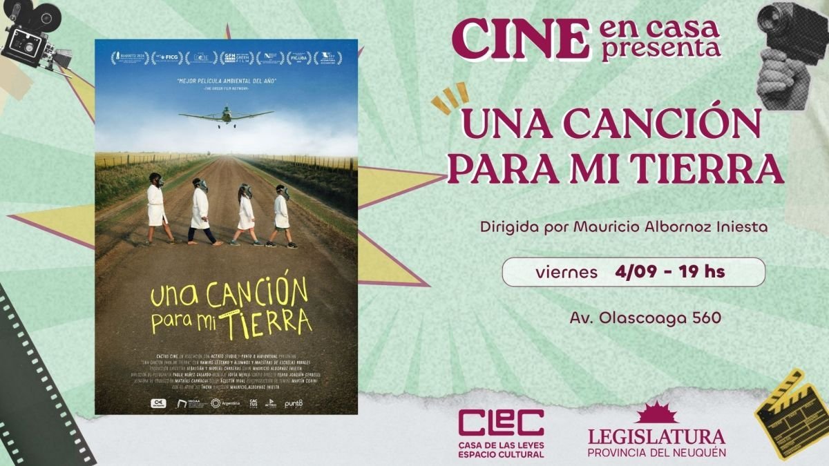 Casa de las Leyes proyectará el premiado documental “Una canción para mi tierra”, con una charla virtual con su director