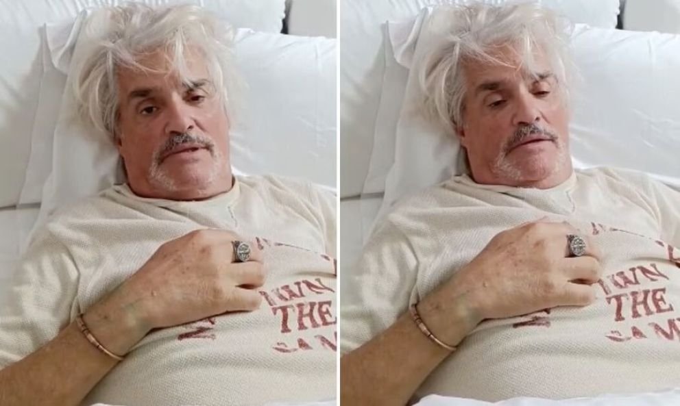 Preocupación por Roberto Pettinato: publicó un video desde la cama y sin voz