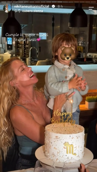 ¿Qué pasó acá? Nicole Neumann festejó su cumpleaños lejos de Manu Urcera y un detalle se robó todas las miradas